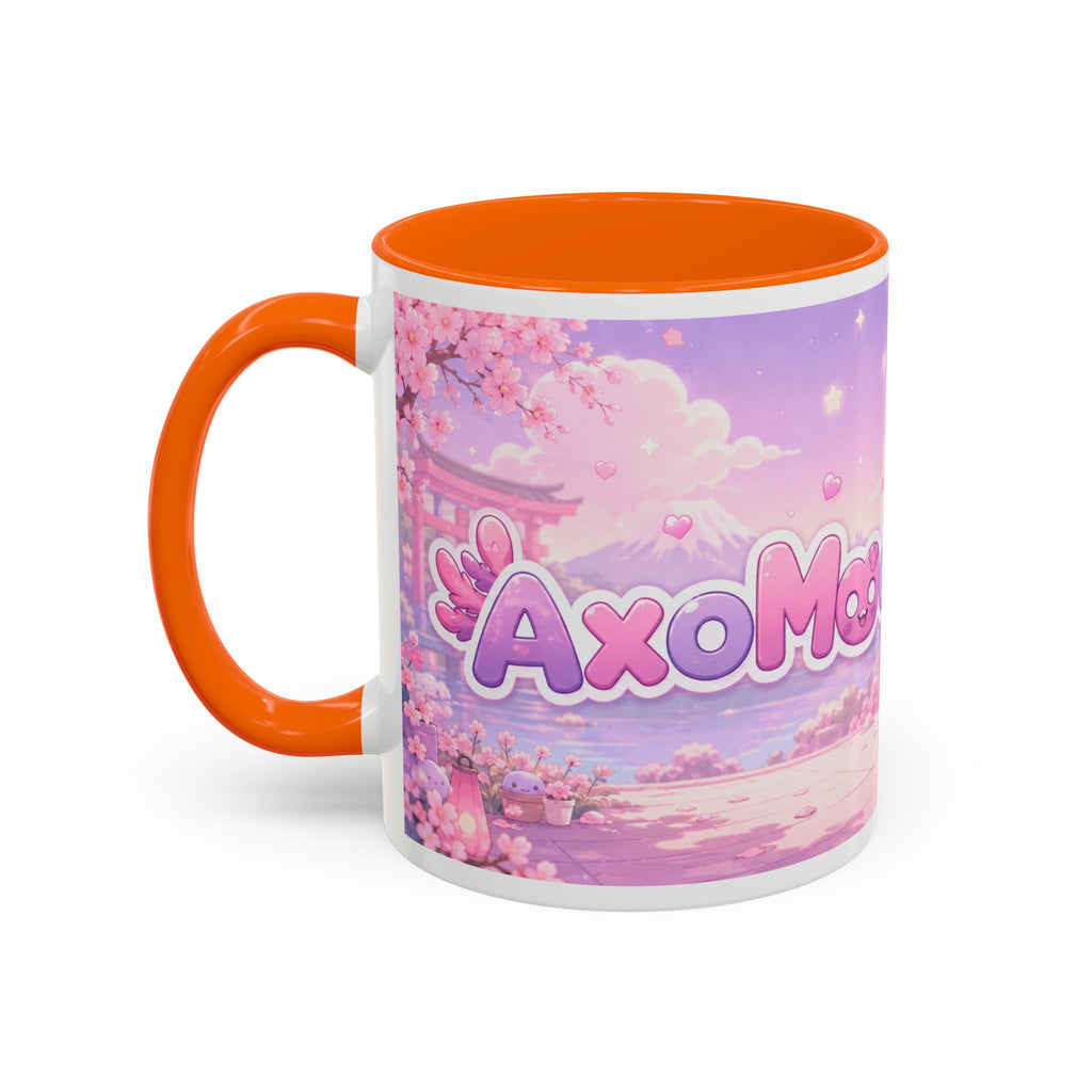 Cute Axolotl Coffee Mug — Kawaii Pink 'Good Mood' Accent Mug (11/15 oz)